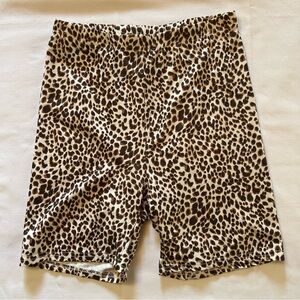 💰3 for $20 - XS Leopard Print Biker Shorts